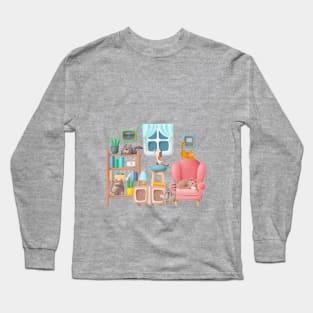 Welcome to the Cat House Long Sleeve T-Shirt